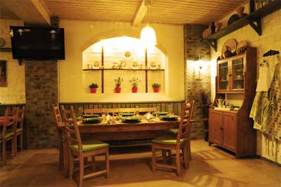 Кафе гостевого дома "Горка" в баварском стиле